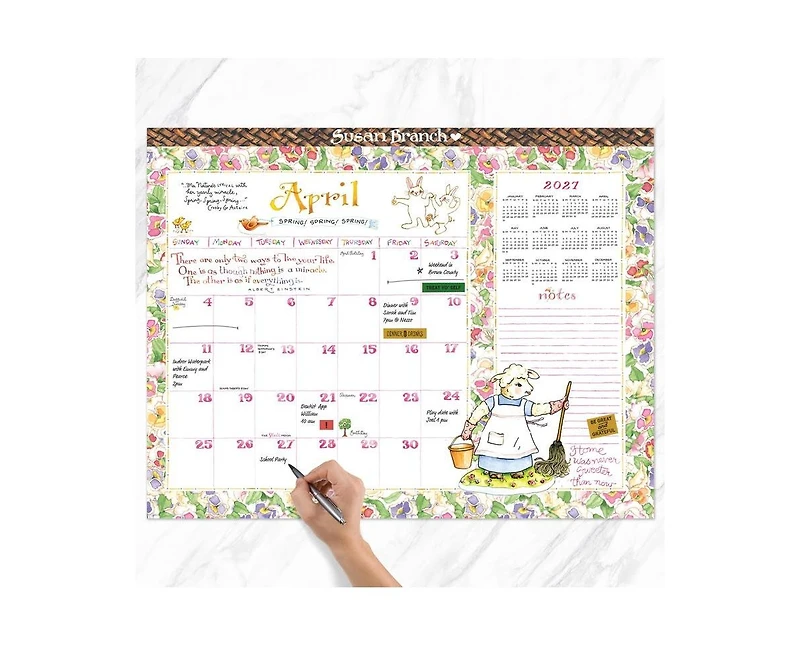 Tf Publishing Paper Goods 2027 Susan Branch Large Desk Pad Monthly Blotter Calendar