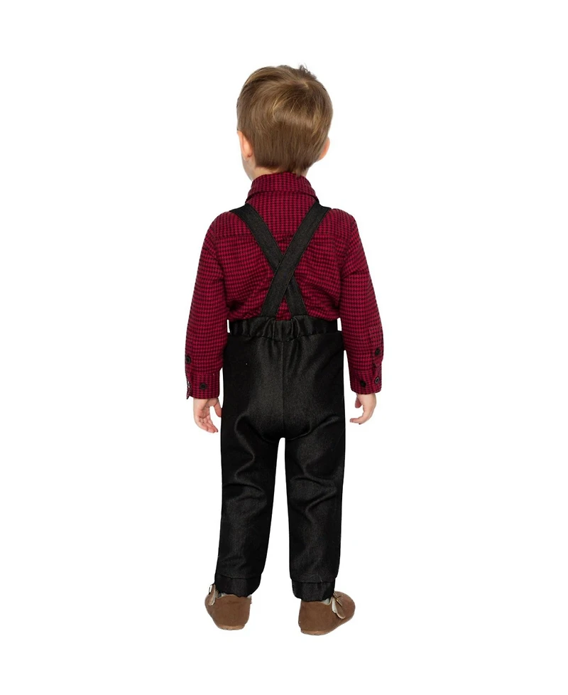 Deux par Baby Boys Top and Pants Set Houndstooth