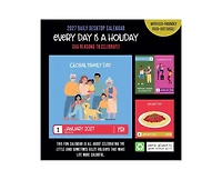 Tf Publishing Paper Goods 2027 Every Day's A Holiday Daily Desktop Calendar