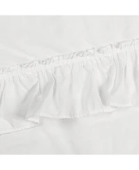 Ellis Curtain 70percentage Polyester 30percentage Cotton Stacey Ruffled Prscilla Curtain Panel Pairs With Tiebacks