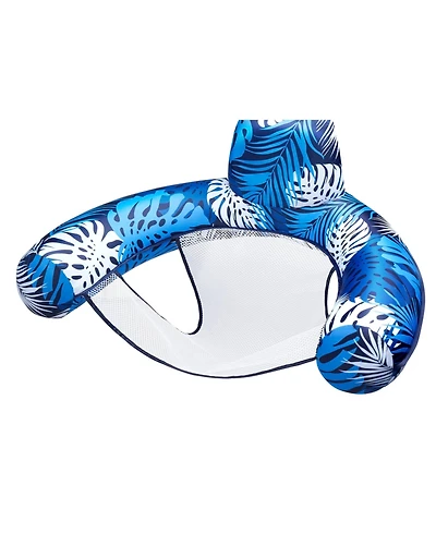 Aofar Inflatable Pool Float Lounge Chair Plant Pattern Water Hammock