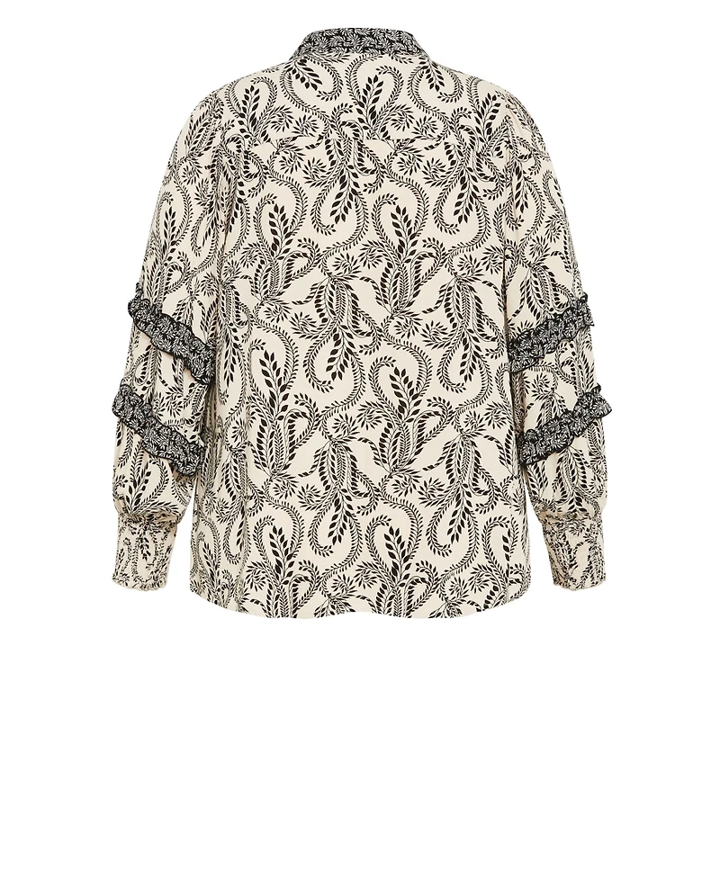 City Chic Women's Plus Dreamweaver Shirt