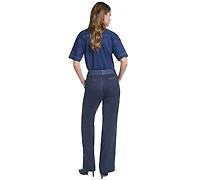 Karl Lagerfeld Paris Petite Mid-Rise Straight-Leg Pants