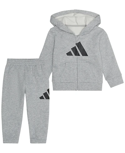 adidas Baby Boys' Long-Sleeve Jacket and Joggers, 2-Piece Set