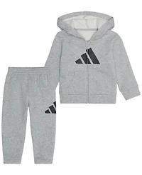 adidas Baby Boys' Long-Sleeve Jacket and Joggers, 2-Piece Set