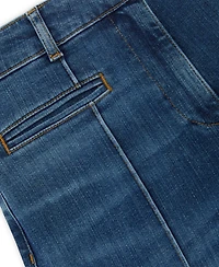 Reiss Women's Pintuck-Detail Flared Jeans