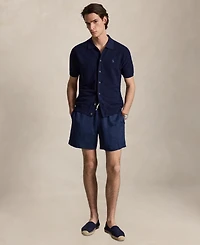 Polo Ralph Lauren Men's Cotton-Linen Short-Sleeve Cardigan Shirt