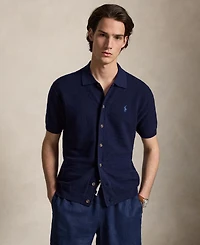 Polo Ralph Lauren Men's Cotton-Linen Short-Sleeve Cardigan Shirt