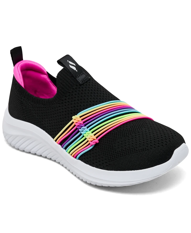 Skechers Little Girls Ultra Flex 3.0 - Rainbow Speed Lifestyle Sneakers from Finish Line
