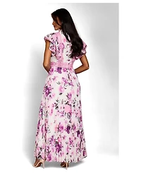 Coast Women's Lace Collar Frill Maxi Dress