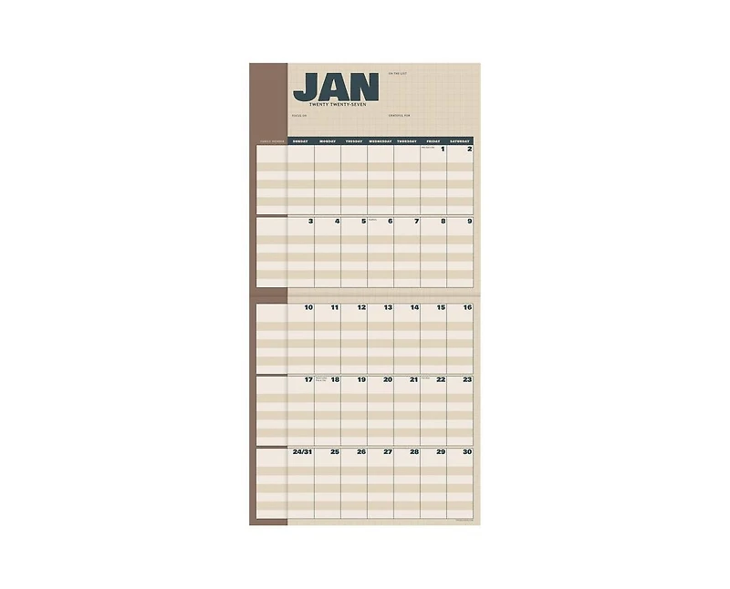 Tf Publishing Paper Goods 2027 Parent Planner Wall Calendar