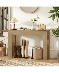 Homcom Console Table Modern, 47" Entryway Table, Natural Wood