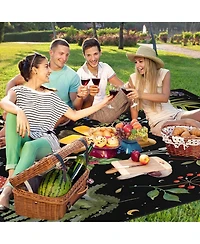 Aofar 80"x80" Picnic Beach Camping Blanket Waterproof Sandproof Foldable