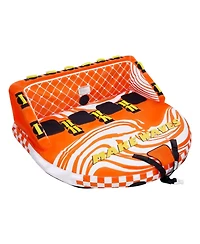 Hikeen Towable Tube for Boating 1 to 4 Riders 680lbs Capacity Inflatable Water Sport Tube with 22 Grab Handles Safety Valve