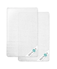 Workonit 30" x 48" Office Chair Mat for Low Pile Carpet (2 Pack), Clear Heavy Duty Non-Slip Thick Desk Chair Floor Protector for Home and Office