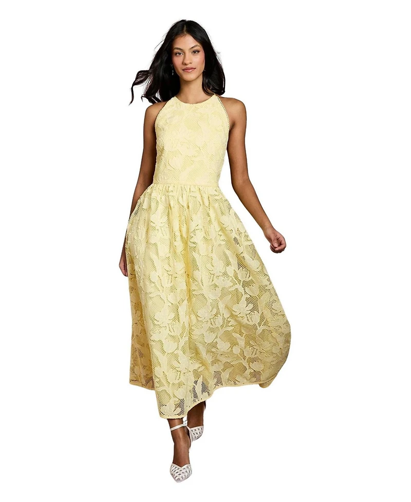 Coast Women's Halterneck Lace Midi Dress