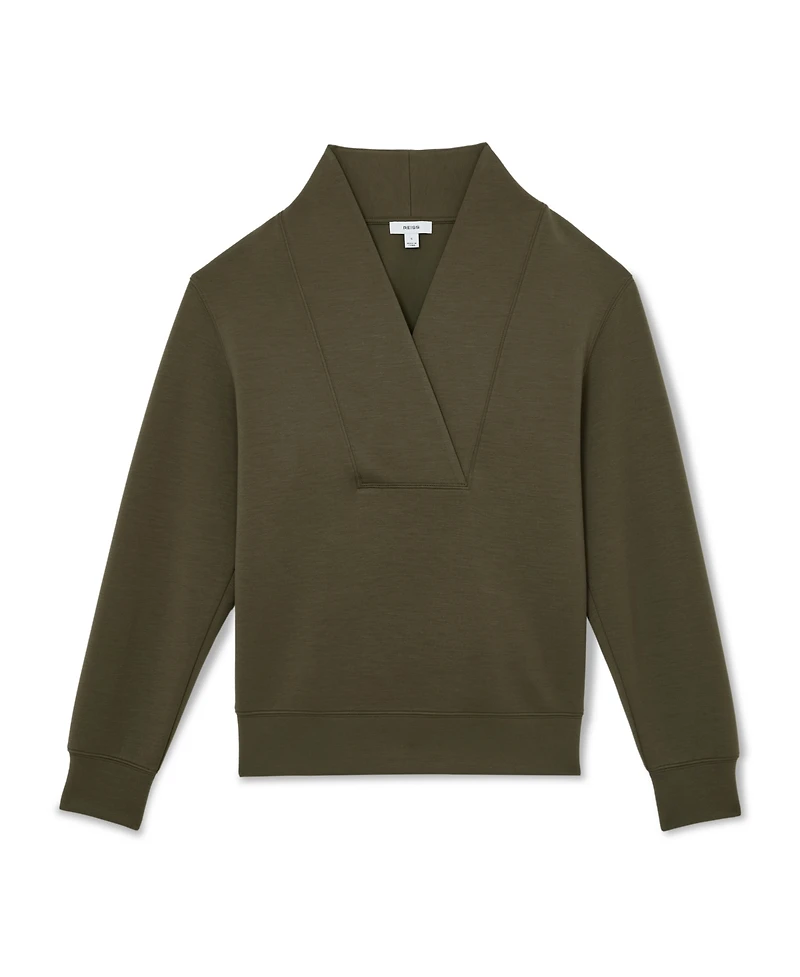 Reiss Women's Annabel Shawl Neck Sweatshirt