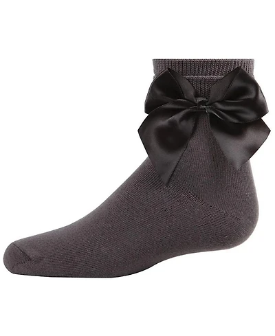 MeMoi Baby Silky Side Bow Anklet Socks