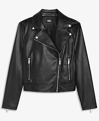 I.n.c. International Concepts Women's Faux-Leather Moto Jacket, Macy's Exclusive