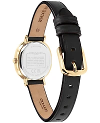 Coach Women's Harlow Black Leather Strap Watch 23.8mm