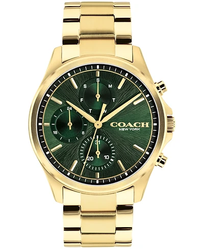 Coach Men's Oliver Gold-Tone Stainless Steel Bracelet Watch 41mm