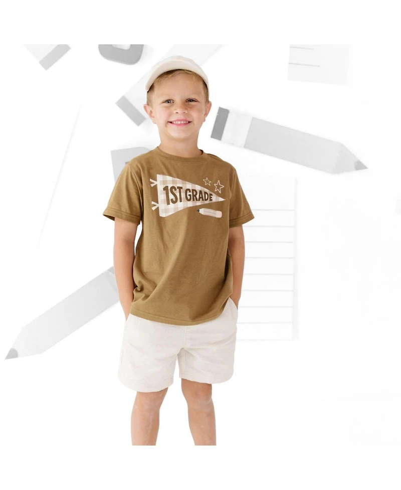 Sweet Wink Little Boys First Grade Pennant Short Sleeve T-Shirt