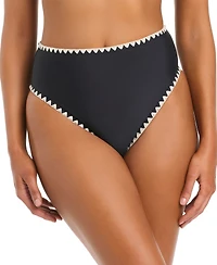 Bar Iii Women's Desert Muse High-Leg High Rise Swim Bottoms, Macy's Exclusive
