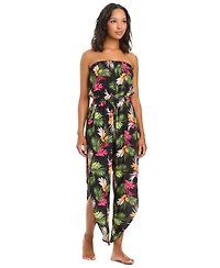 Bar Iii Women's Havana Heat Tube Swim Cover-Up Jumpsuit, Macy's Exclusive