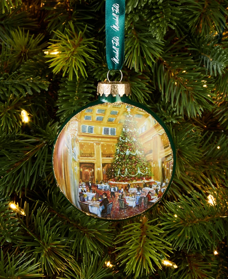 Holiday Lane Chicago Walnut Room Disk Ornament, Macy's Exclusive