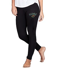 Concepts Sport Women's Black Minnesota Wild Fraction Leggings