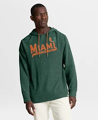 Fanatics Men's Green Miami Hurricanes Hometown Premium Huddle Up Long Sleeve Hoodie T-Shirt