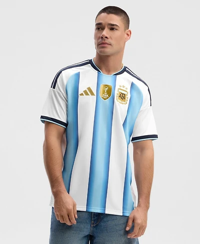 Adidas Men's White Argentina National Team Fifa x World Cup 2026 Home Replica Jersey