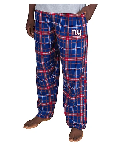 Concepts Sport Men's Royal New York Giants Ultimate Plaid Flannel Pants