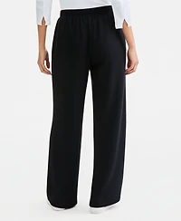 Style & Co Women's LuxLounge Wide-Leg Pull-On Fleece Pants, Macy's Exclusive