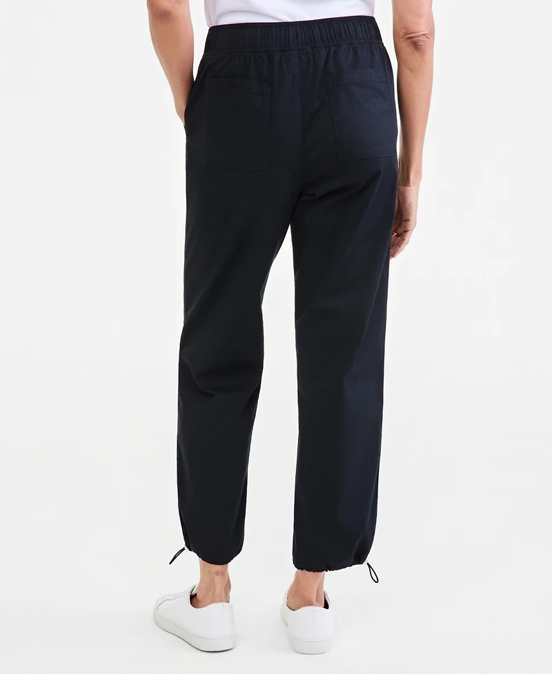 Style & Co Petite Utility Bungee Crop Pull-On Pants, Macy's Exclusive