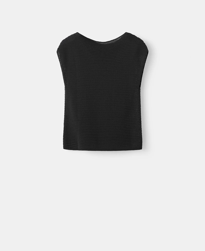 Mango Women's Short-Sleeved Knitted Sweater