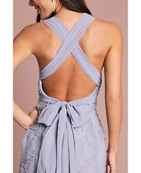 Coast Women's Embroidered Tie Back Maxi Dress