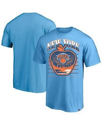 Profile Men's Blue New York Knicks Big & Tall Apple T-Shirt