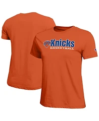 Champion Women's Orange New York Knicks Basketball T-Shirt