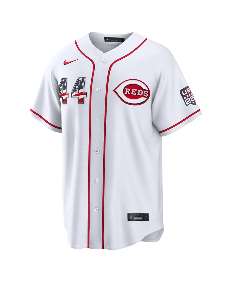 Nike Men's Elly De La Cruz White Cincinnati Reds Usa 250 Fourth of July Stadium Jersey