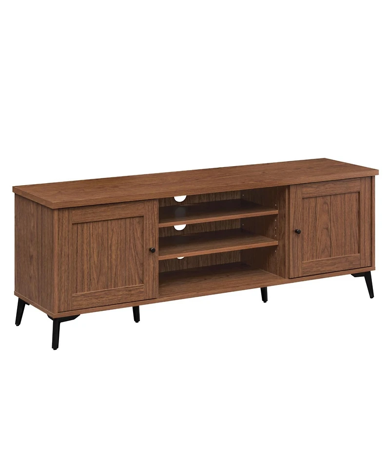 Slickblue Tv Stand for 65" TVs with 2 Doors Mid-Century Modern Design