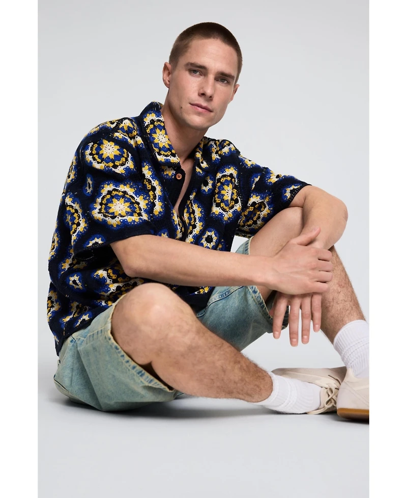 Desigual Men's Crochet shirt