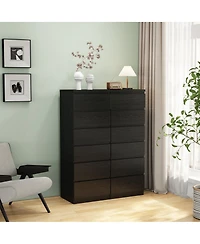 Streamdale Furniture 6-Drawer Modern Storage Dresser 18.9'' Handle-Free Closet Chest