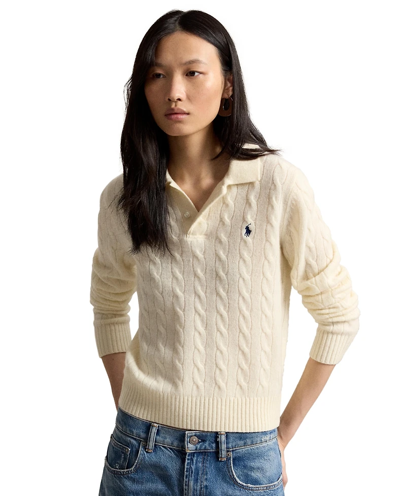 Polo Ralph Lauren Women's Cable-Knit Long-Sleeve Sweater