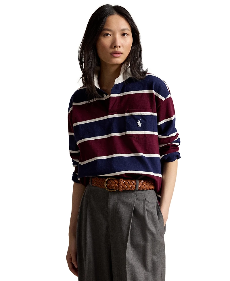 Polo Ralph Lauren Women's Oversized Cotton Rugby Shirt