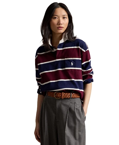 Polo Ralph Lauren Women's Oversized Cotton Rugby Shirt