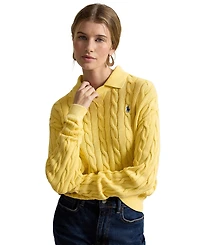 Polo Ralph Lauren Women's Cable-Knit Cotton Sweater