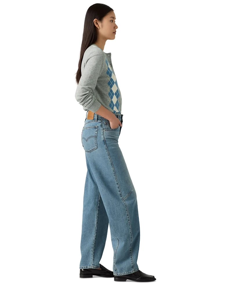 Levi's Premium Women's Baggy Dad Cotton Barrel-Leg Jeans