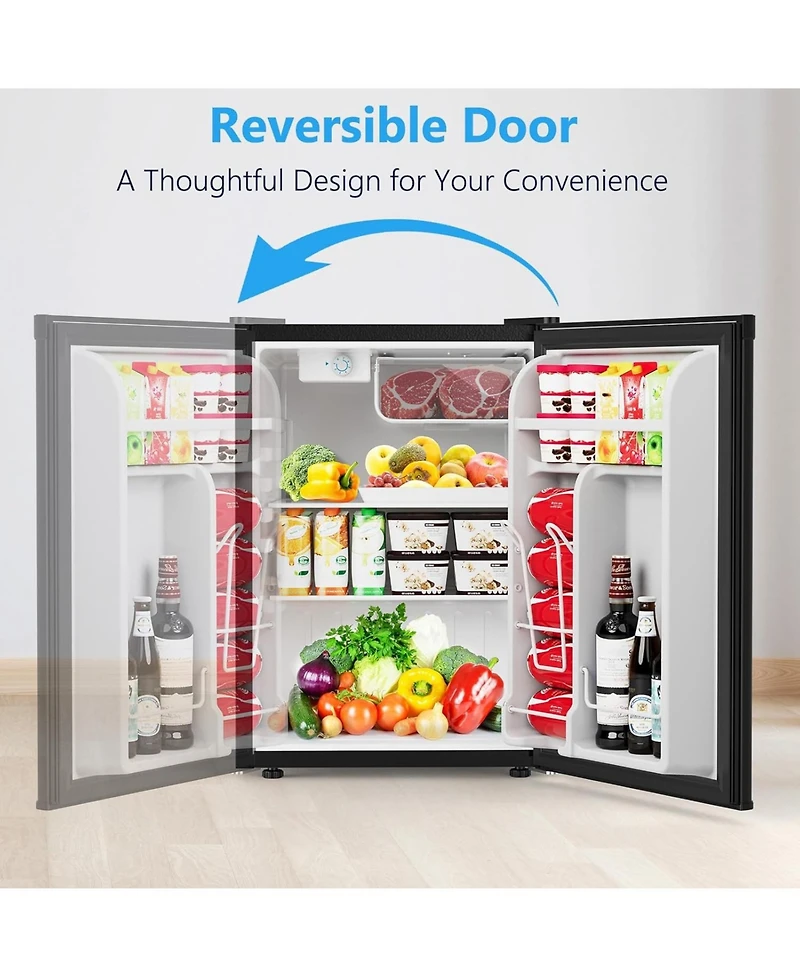 Cowsar 2.6 Cubic. Feet Mini Fridge with Freezer