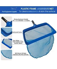 Xdovet Pool Net Heavy Duty Nylon Mesh Skimmer Wide Scoop Leaf Debris